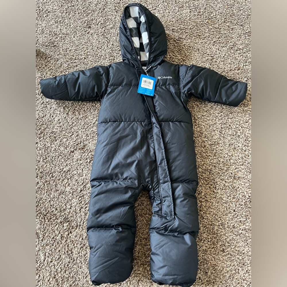 Columbia- 18/24 months Black snuggly bunny suit